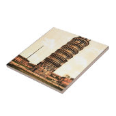  leuningtoren van Pisa Tegeltje (Zijkant)