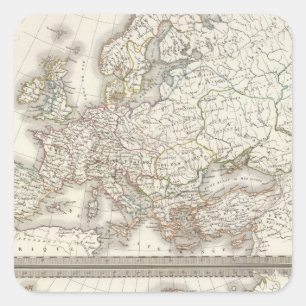 L'Europe 800, 1500 Vierkante Sticker