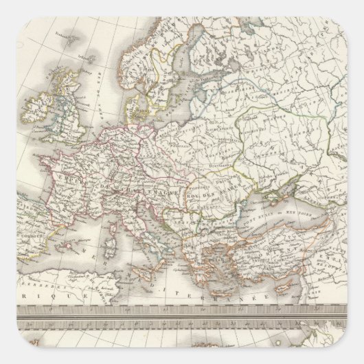 L'Europe 800, 1500 Vierkante Sticker (Voorkant)