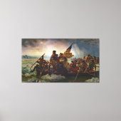 Leutze Washington Crossing Delaware Painting Canvas Afdruk (Voorkant)