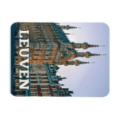 Leuven Belgique Photo Vintage Magneet (Horizontaal)