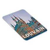 Leuven Belgique Photo Vintage Magneet (Rechterzijde)