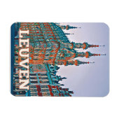 Leuven Belgique Photo Vintage Magneet (Horizontaal)