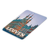 Leuven Belgique Photo Vintage Magneet (Linkerzijde)