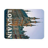 Leuven Belgique Photo Vintage Magneet (Horizontaal)