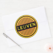 Leuven City Pride Emblem – Belgian Identity Ronde Sticker (Envelop)