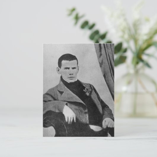 Lev Nikolaevich Tolstoy als student Briefkaart (Staand voorkant)