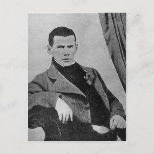 Lev Nikolaevich Tolstoy als student Briefkaart