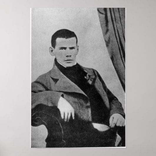 Lev Nikolaevich Tolstoy als student Poster (Voorkant)