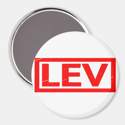 Lev Stamp Magneet (Voorkant / Achterkant)