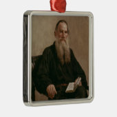 Lev Tolstoy 1887 Metalen Ornament (Rechts)