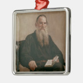Lev Tolstoy 1887 Metalen Ornament (Links)