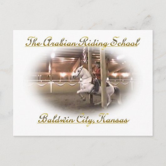 Levade met rider, Briefkaart (Voorkant)