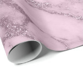 Levander Mauve Marble Stone Abstracte Metalli Cadeaupapier (Rol Hoek)