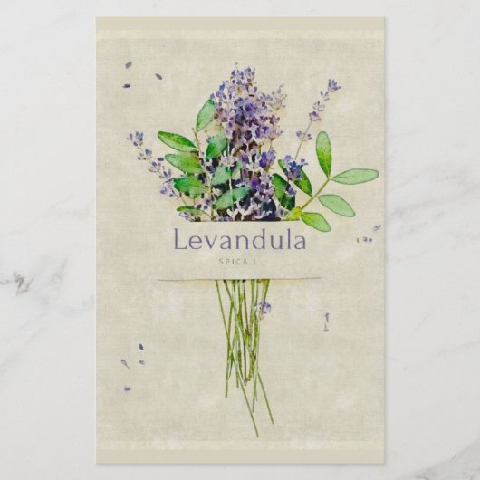 Levandula spica l. notepad (Voorkant)