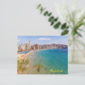 Levant Beach, Benidorm, Costa Blanca, Spanje Briefkaart (Staand voorkant)