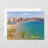 Levant Beach, Benidorm, Costa Blanca, Spanje Briefkaart (Voorkant / Achterkant)