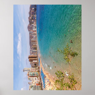 Levant Beach, Benidorm, Costa Blanca, Spanje Poster