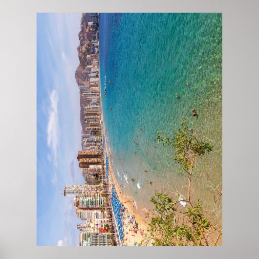 Levant Beach, Benidorm, Costa Blanca, Spanje Poster (Voorkant)