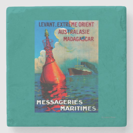 Levant Extreme Orient PosterEurope Stenen Onderzetter (Voorkant)