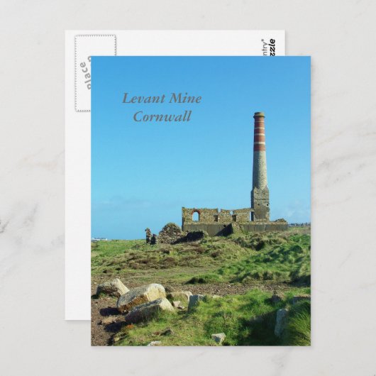 Levant Mine Cornwall England Foto Briefkaart (Voorkant / Achterkant)