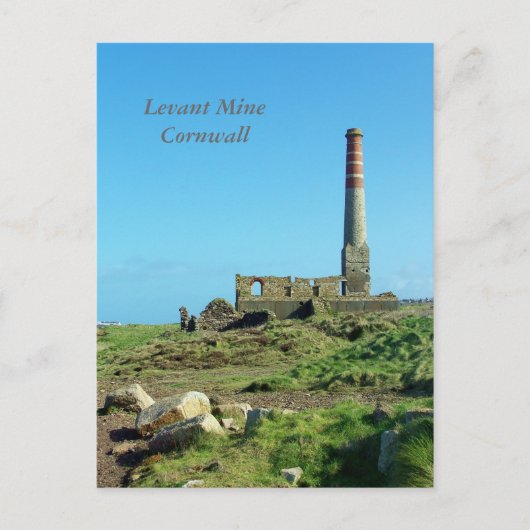 Levant Mine Cornwall England Foto Briefkaart (Voorkant)