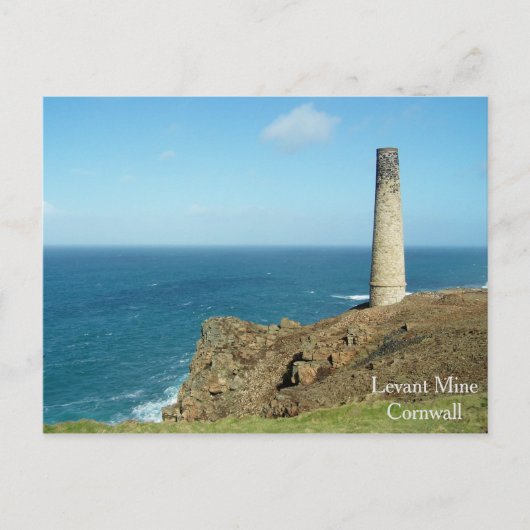 Levant Mine Cornwall England Poldark Location Briefkaart (Voorkant)