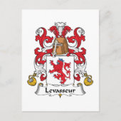 Levasseur Family Crest Briefkaart (Voorkant)