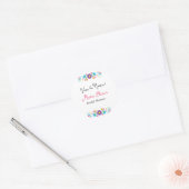 Leve de Bruid Mexicaanse Afscheidsparty Bruidsfees Ronde Sticker (Envelop)