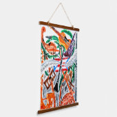 Leve de Muziek Hangend Wandkleed (Gebogen)