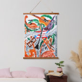 Leve de Muziek Hangend Wandkleed (Slaapkamer)
