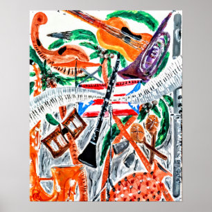 Leve de Muziek Poster
