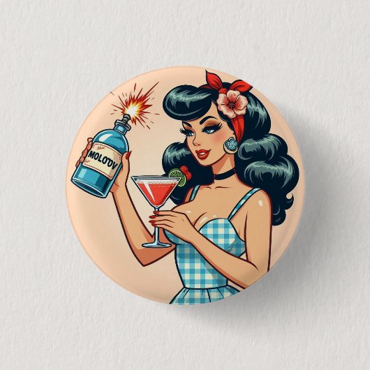 Leve de Verzetsbeweging! Ronde Button 3,2 Cm (Voorkant)