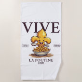 Leve de vrij poutine strandlaken (Voorkant)