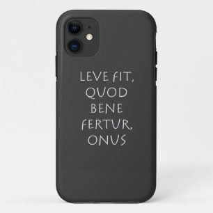 Leve fit quod bene fertur onus Case-Mate iPhone case