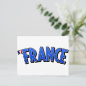 Leve Frankrijk! Briefkaart (Staand voorkant)