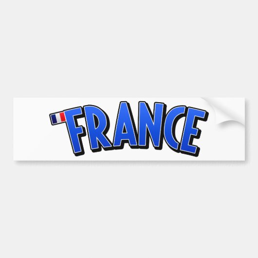Leve Frankrijk! Bumpersticker (Voorkant)
