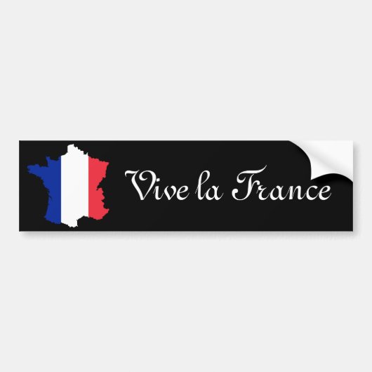leve Frankrijk hoog Bumpersticker (Voorkant)