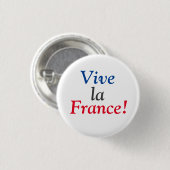 Leve Frankrijk! Ronde Button 3,2 Cm (Voorkant /achterkant)