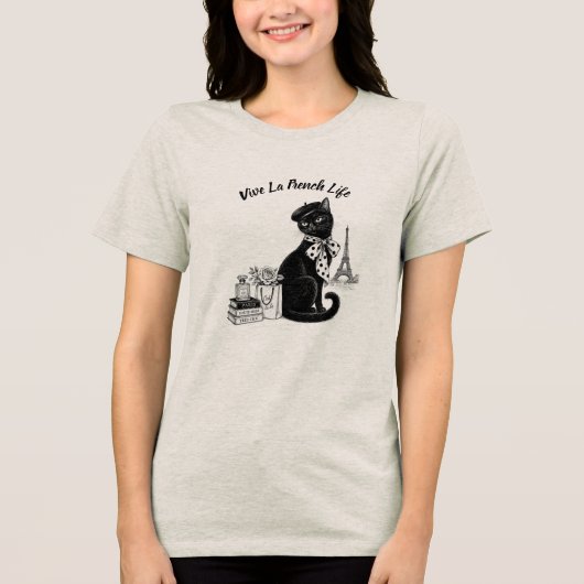 LEVE HET FRANSE LEVEN Tri-Blend SHIRT (Voorkant)
