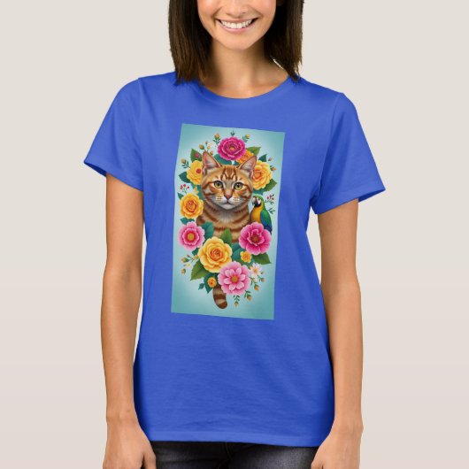 LEVE HET LEVEN TIJGERKAT T-SHIRT (Voorkant)