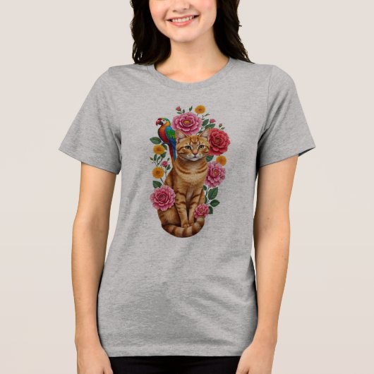 LEVE HET LEVEN Tri-Blend SHIRT (Voorkant)