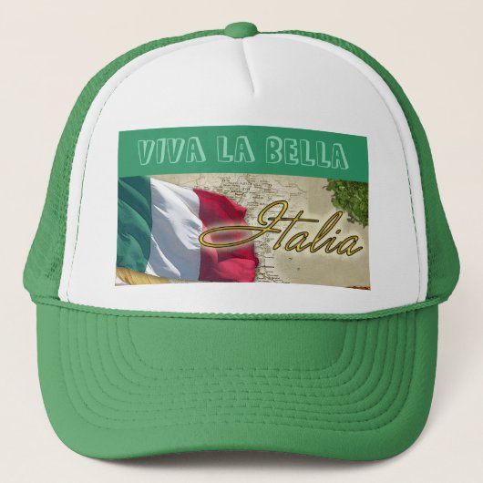 Leve Italië Trucker Pet (Voorkant)