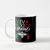 Leve Mexico Cabrones Onafhankelijkheidsdag Mexicaa Koffiemok (Links)