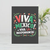 Leve Mexico Leve de Onafhankelijkheid Onafhankelij Feestdagenkaart (Staand voorkant)