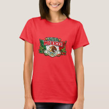 Leve Mexico Patriottische Typografie T-Shirt | Mex