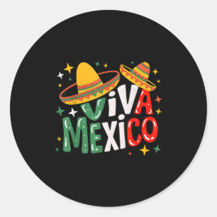 Leve Mexico peuters meisjes jongens Mexicaanse vla Ronde Sticker
