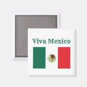Leve Mexico Vlag Magneet (Voorkant / Achterkant)
