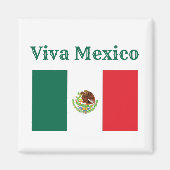 Leve Mexico Vlag Magneet (Voorkant)