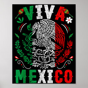 Leve Mexico vlag Mexicaanse onafhankelijkheidsdag Poster